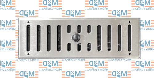 Větrací mřížka 260x80 mm nerezová uzavíratelná