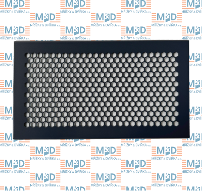 Větrací mřížka 340x190 mm HEXA antracitová